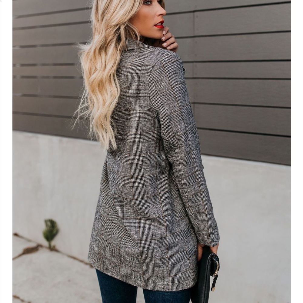 🖤HP🖤 x2 FRANKLYN Plaid Blazer - Picture 6 of 8